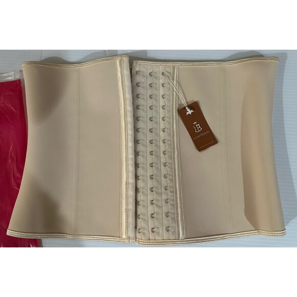 Lover-Beauty Nude Latex Underbust Waist Cincher/Trainer NEW NWT Size XL - Picture 1 of 6